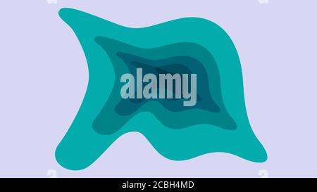 vektor-Illustration eines abstrakten Teiches mit Wasser gefüllt Stock Vektor