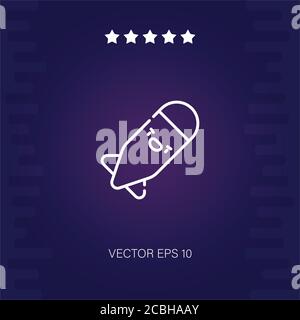 Torpedo Vektor-Symbol Moderne Illustration Stock Vektor