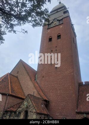 Göteborg, Schweden - Juni 18 2019: Außenansicht der Kirche von Masthugget am 18 2019. Juni in Göteborg, Schweden. Stockfoto