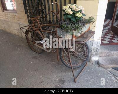 Göteborg, Schweden - Juni 18 2019: Die Ansicht von Vintage-Fahrrad am 18 2019. Juni in Göteborg, Schweden. Stockfoto