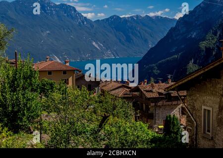 Urlaub und italienisches Sommerfeeling am Gardasee - Italien/Europa Stockfoto