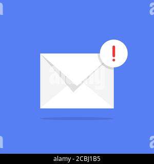 Verdächtige E-Mails wie Spam oder Viren Stock Vektor