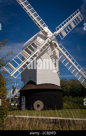 Jack of the Jack & Jill Windmühlen in Clayton, West Sussex, Großbritannien Stockfoto