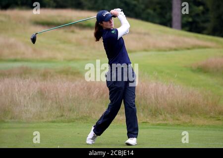 Irlands Leona Maguire schlägt am 2. Tag der Aberdeen Standard Investments Ladies Scottish Open im Renaissance Club, North Berwick, ab. Stockfoto