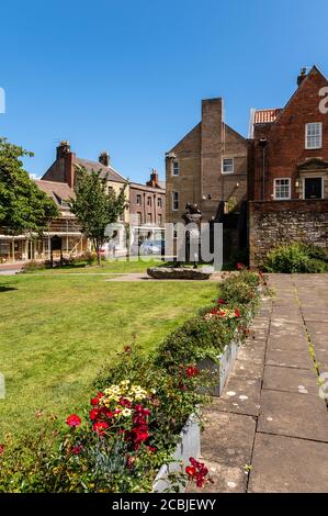 Harry Hotspur Statue, Alnwick, Northumberland, Großbritannien Stockfoto