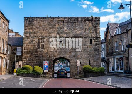 Bondgate Tower, Alnwick, Northumberland, Großbritannien Stockfoto
