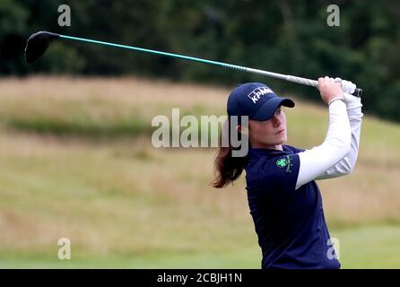 Irlands Leona Maguire schlägt am 2. Tag der Aberdeen Standard Investments Ladies Scottish Open im Renaissance Club, North Berwick, ab. Stockfoto