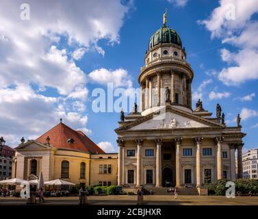 Französische Kirche - Gendarmenmarkt Berlin Deutschland Stockfoto