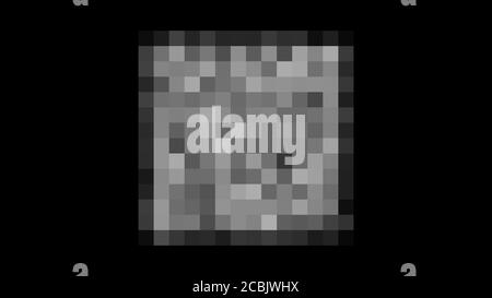 Pixel zensiert. Konzept der schwarzen Zensurstange. Zensurplatz. Stockfoto