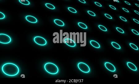 Hintergrund mit pulsierenden blauen Kreisen. Stockfoto