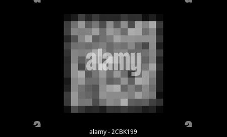 Pixel zensiert. Konzept der schwarzen Zensurstange. Zensurplatz. Stockfoto