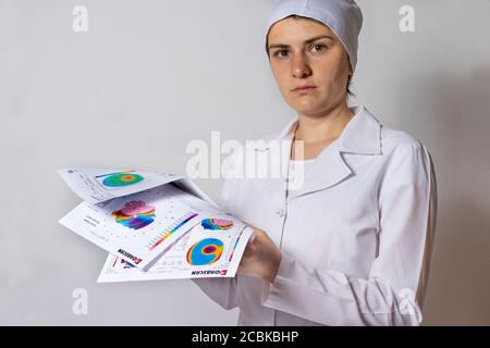 Dünner werdendes Hornhautdystrophie, Augen-Keratotopographie. Stockfoto