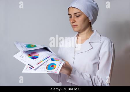 Dünner werdendes Hornhautdystrophie, Augen-Keratotopographie. Stockfoto