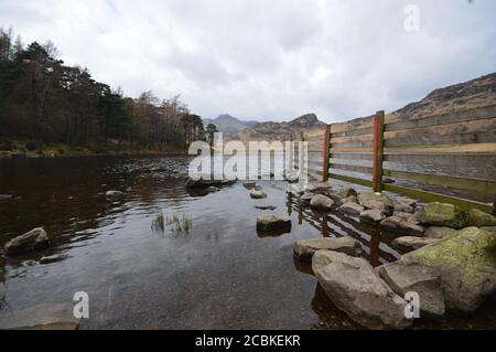 Blea Tarn im Lake District Stockfoto