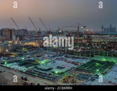 Bau eines riesigen Einkaufszentrum in der Innenstadt von Doha, Katar Stockfoto