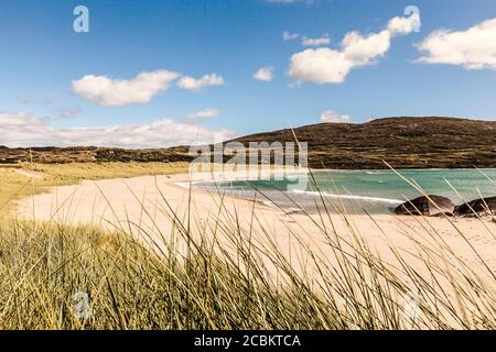 Blick auf den Strand von Derrynane, County Kerry, Irland Stockfoto