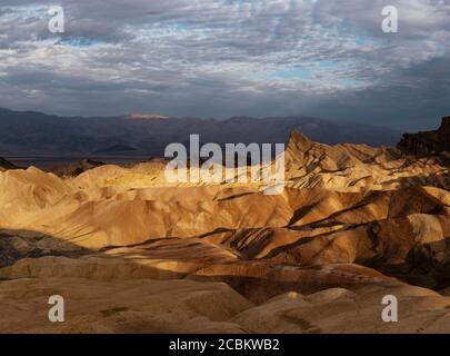 Zabriskie Point, Death Valley Nationalpark, Kalifornien, USA Stockfoto
