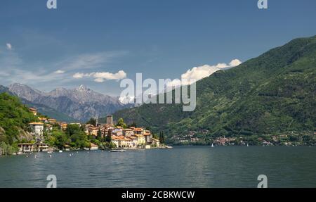 Santa Maria Rezzonico am Comer See, Italien Stockfoto