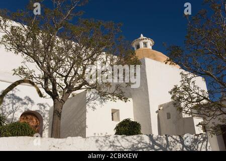 Kirche Puig de Missa, Santa Eularia des Riu, Ibiza Stockfoto