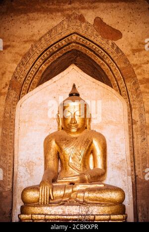 Buddhistische Statue, Bagan, Mandalay Region, Myanmar Stockfoto