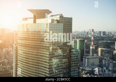 Wolkenkratzer, Tokyo, Japan Stockfoto