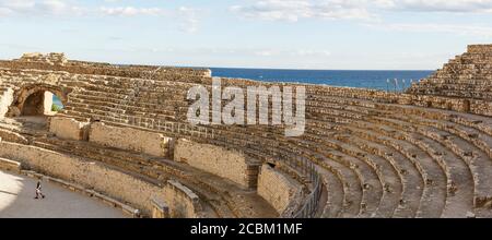 Römisches Amphitheater, Tarragona, Spanien Stockfoto