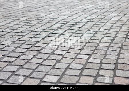 Nahaufnahme des Steinpflasters Stockfoto