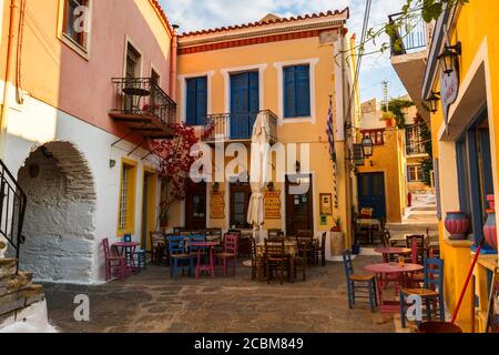 Anzeigen von Ioulida Dorf auf Kea Insel in Griechenland. Stockfoto