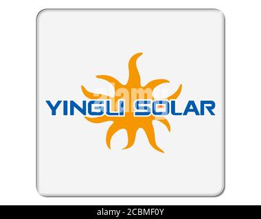 Yingli Solar Symbolschaltfläche Logo isolierte app Stockfoto