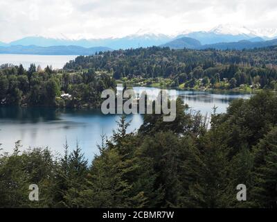 Luftaufnahme des Nahuel Huapi Nationalparks in Argentinien Stockfoto