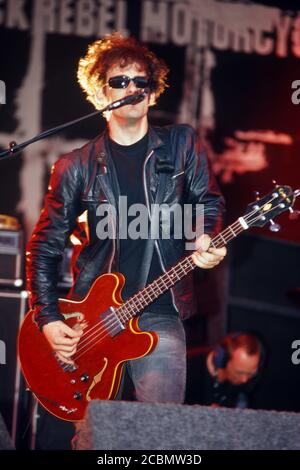 Black Rebel Motorcycle Club beim Reading Festival 2003, Reading, Berkshire, England, Vereinigtes Königreich. Stockfoto