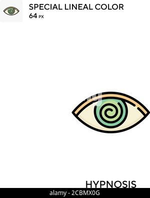 Hypnose Spezielle lineare Farbe Vektor-Symbol. Hypnose-Icons für Ihr Business-Projekt Stock Vektor