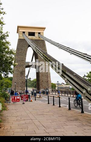 Isambard Kingdoms Brunels Clifton Hängebrücke, Bristol, England. Juli 2020 Stockfoto