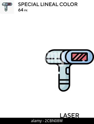 Laser Special Lineal Farbe Vektor-Symbol. Lasersymbole für Ihr Geschäftsprojekt Stock Vektor