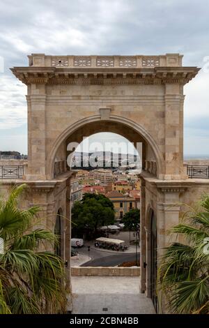 Bastion von Saint Remy in Cagliari auf der Insel Sardinien, Italien. Stockfoto