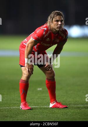 Sale Sharks' FAF de Klerk während des Spiels der Gallagher Premiership in Twickenham Stoop, London. Stockfoto