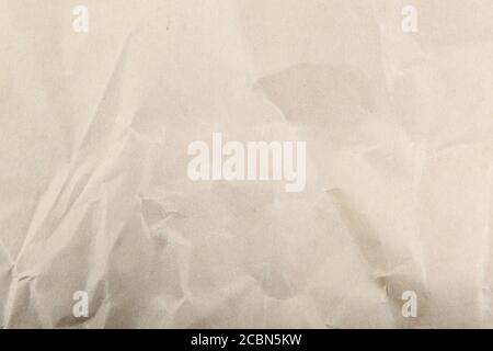 Weiße, geschrumpfte Papieroberfläche Stockfoto