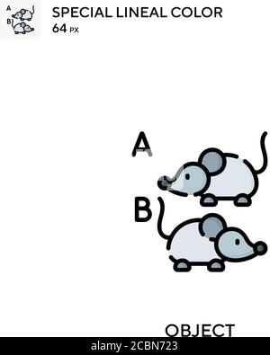 Objekt spezielles lineales Farbvektorsymbol. Objektsymbole für Ihr Geschäftsprojekt Stock Vektor