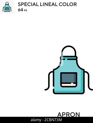 Schürze spezielles lineales Farbvektorsymbol. Schürzensymbole für Ihr Geschäftsprojekt Stock Vektor