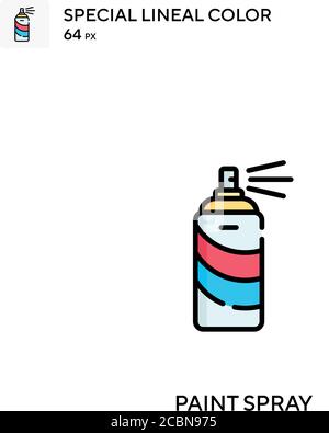 Farbspray spezielles lineales Farbvektor-Symbol. Farbsprühsymbole für Ihr Geschäftsprojekt Stock Vektor