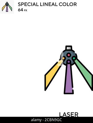 Laser Special Lineal Farbe Vektor-Symbol. Lasersymbole für Ihr Geschäftsprojekt Stock Vektor