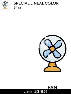 Fan Special Lineal Farbe Vektor-Symbol. Fan-Symbole für Ihr Geschäftsprojekt Stock Vektor