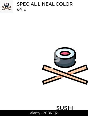Sushi Special Lineal Farbe Vektor-Symbol. Sushi-Symbole für Ihr Geschäftsprojekt Stock Vektor