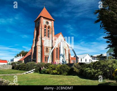 Christ Church Cathedral in Port Stanley ist die südlichste anglikanische Kathedrale der Welt; Falkland Islands (Islas Malvinas), Großbritannien Stockfoto