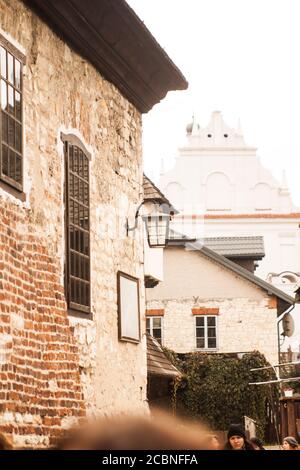 Kazimierz Dolny, Polen, 26. Oktober 2015: Stadtarchitektur Stockfoto