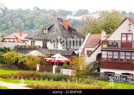 Kazimierz Dolny, Polen, 26. Oktober 2015: Stadtarchitektur Stockfoto