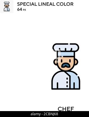 Chef Special Lineal Farbe Vektor-Symbol. Chef-Symbole für Ihr Business-Projekt Stock Vektor