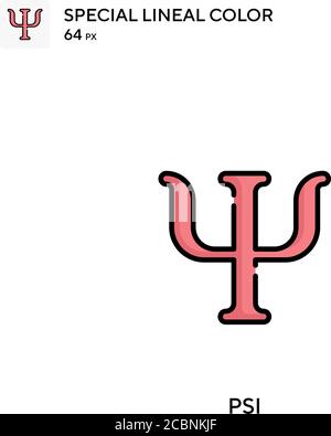 PSI-spezielles lineales Farbvektorsymbol. PSI-Symbole für Ihr Geschäftsprojekt Stock Vektor