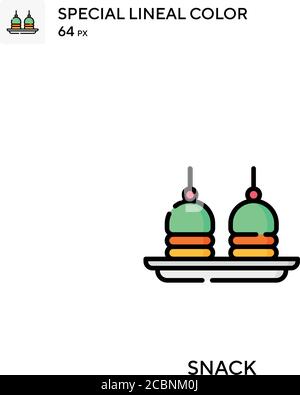 Snack Special Lineal Farbe Vektor-Symbol. Snack-Symbole für Ihr Geschäftsprojekt Stock Vektor