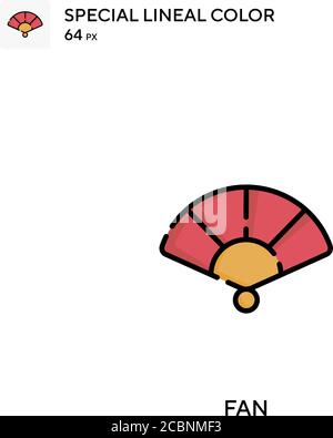 Fan Special Lineal Farbe Vektor-Symbol. Fan-Symbole für Ihr Geschäftsprojekt Stock Vektor